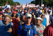 Desfile, Primero de Mayo de 2012, La Habana. Foto del autor
